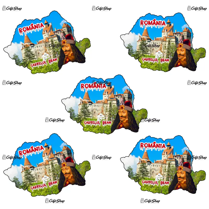 Castelul bran, vlad tepes, magnet harta, model mgs 204